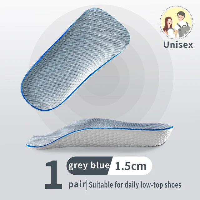 1.5/2.5/3.5 Cm Arch Support Height Increase Insoles Light Weight Soft Elastic Lift Soft Elastic Lifting For Men Women Shoes Pads