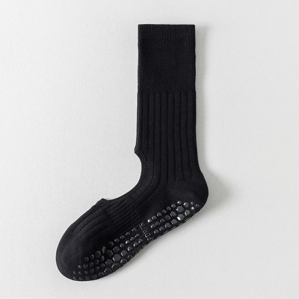 New Cotton Pilates Socks Breathable Sweat-absorbent Strappy Grip Sock Casual Non-Slip Grip Yoga Socks