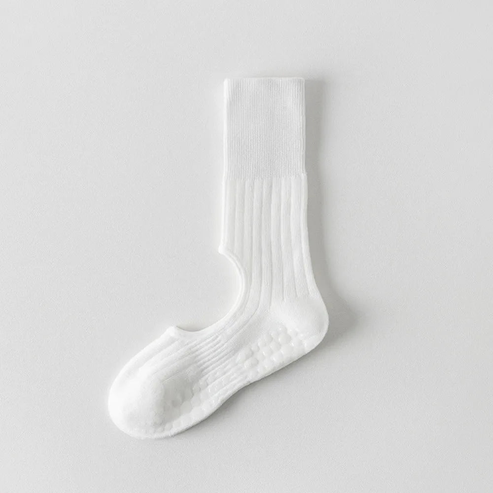 New Cotton Pilates Socks Breathable Sweat-absorbent Strappy Grip Sock Casual Non-Slip Grip Yoga Socks
