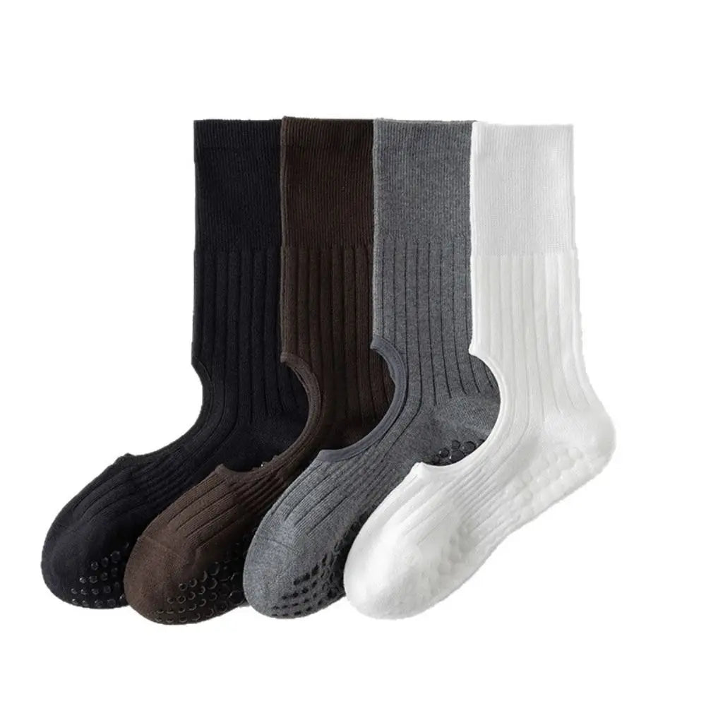 New Cotton Pilates Socks Breathable Sweat-absorbent Strappy Grip Sock Casual Non-Slip Grip Yoga Socks
