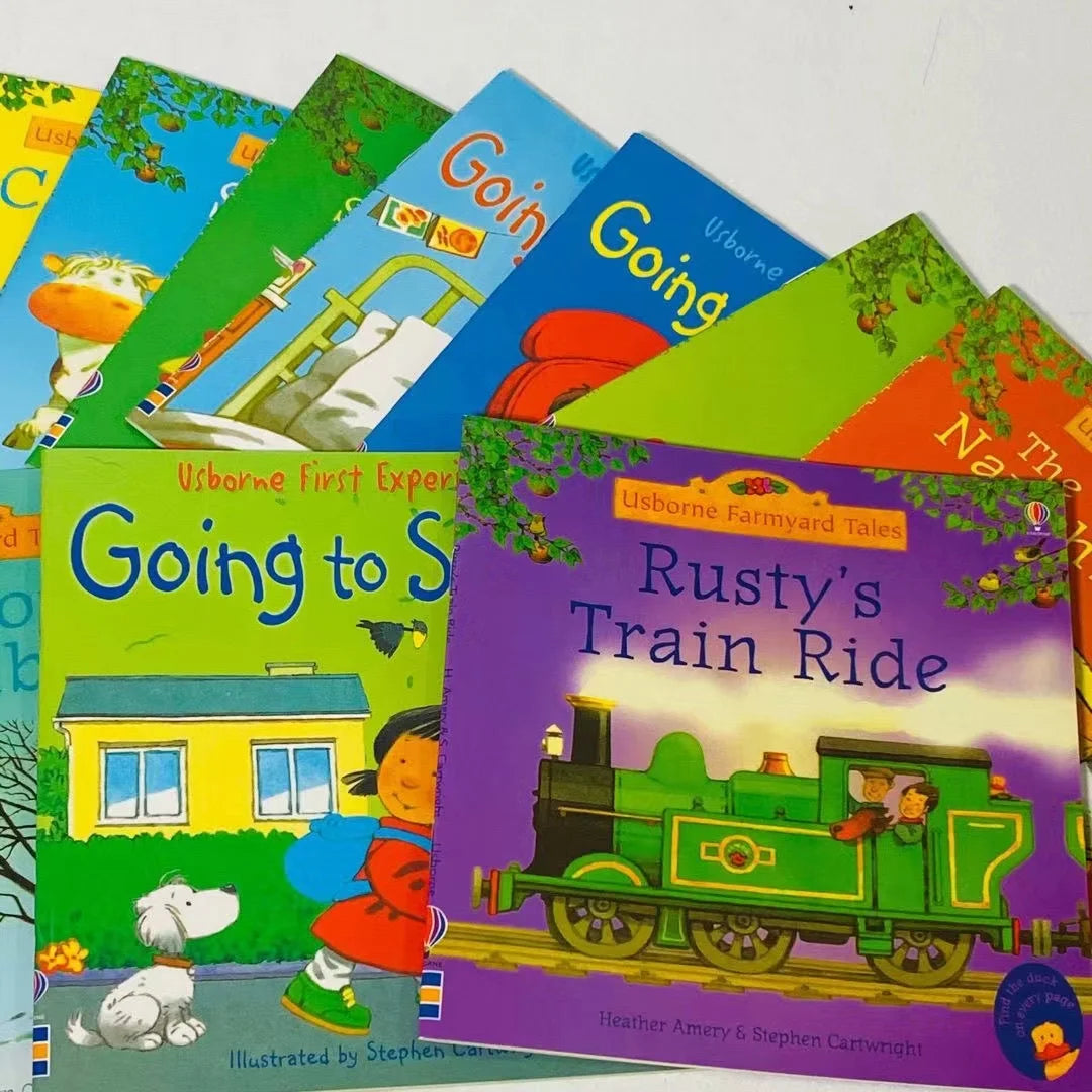 20 Books/set  Kids Usborne Picture Books for Children Baby Famous Story English Child Book Educativo Infantil