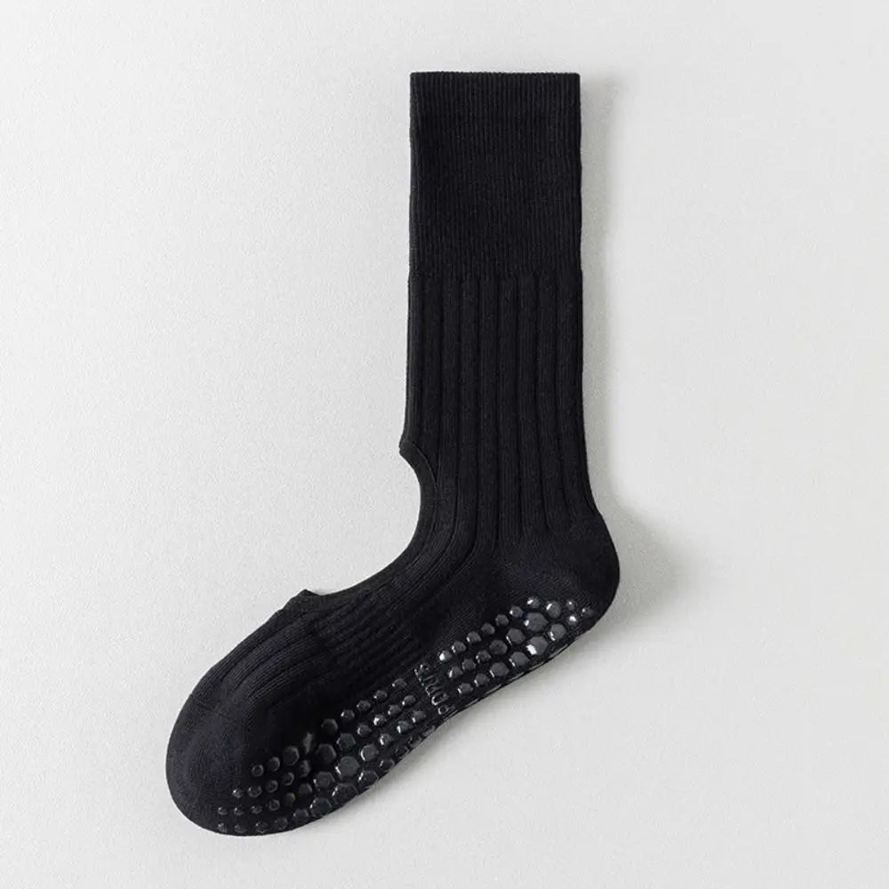 New Cotton Pilates Socks Breathable Sweat-absorbent Strappy Grip Sock Casual Non-Slip Grip Yoga Socks