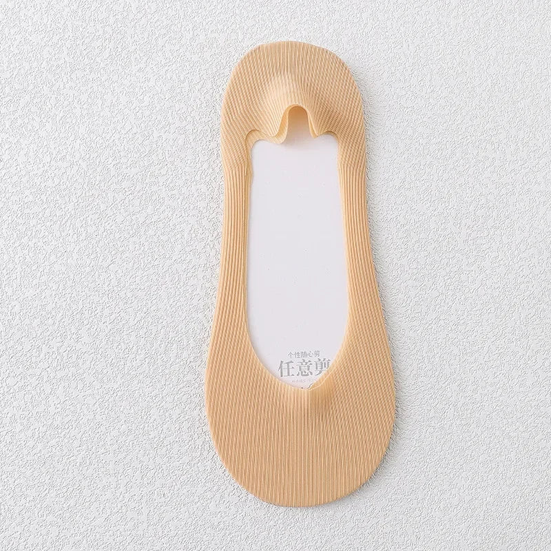 Women's Socks Summer Cotton Thin Ship's Socks Shallow Mouth Solid Color Stockings Match High-Heeled Shoes Hot Day Must Wear